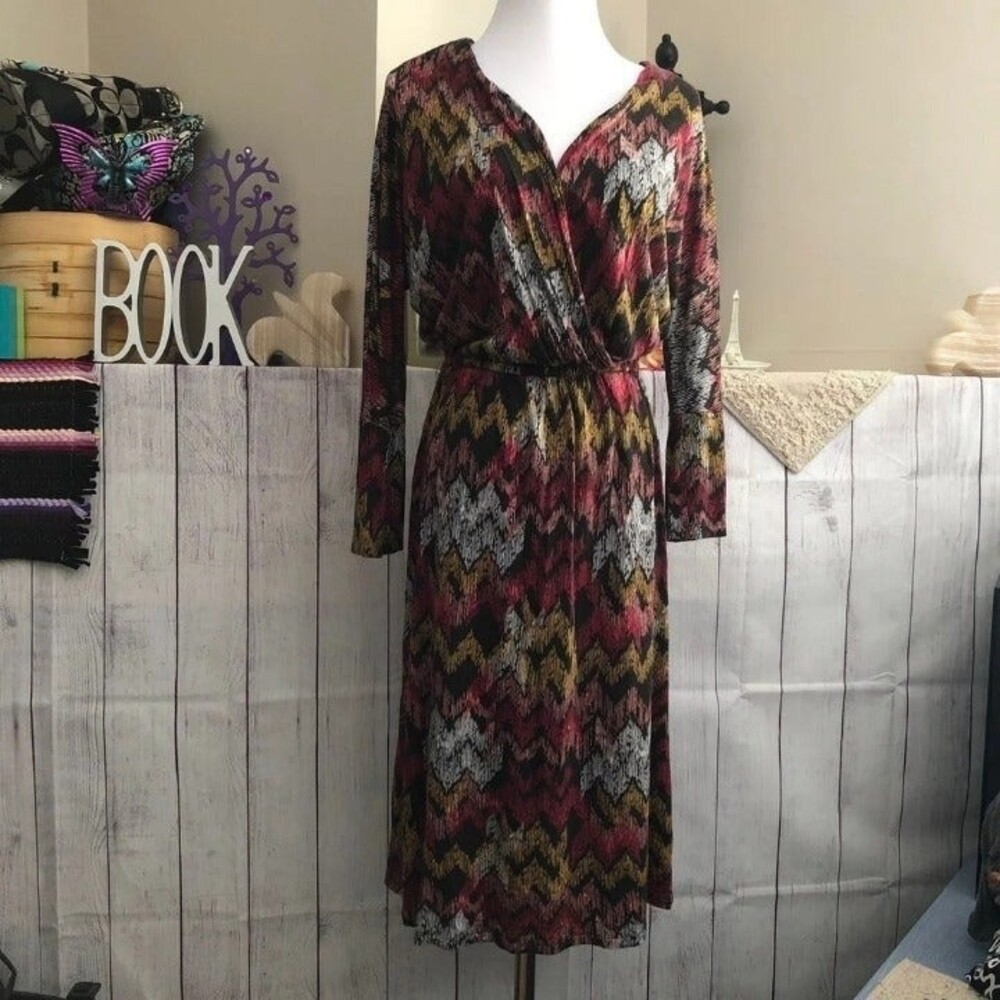 Old Navy sz S Zig Zag Faux Wrap Dress